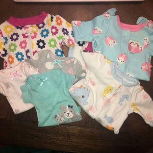 Preemie Baby Girl Lot (Carters, Faded Glory)